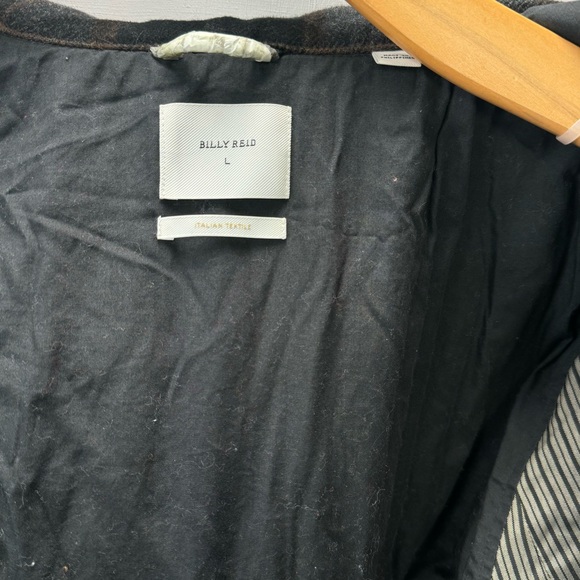 Billy Reid Men's Theo Shirt Jacket Black Plaid Size L - Picture 6 of 10
